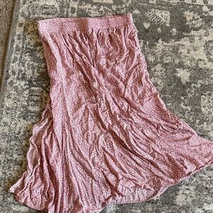 Petal & Pup Pink Patterned A-Line Skirt